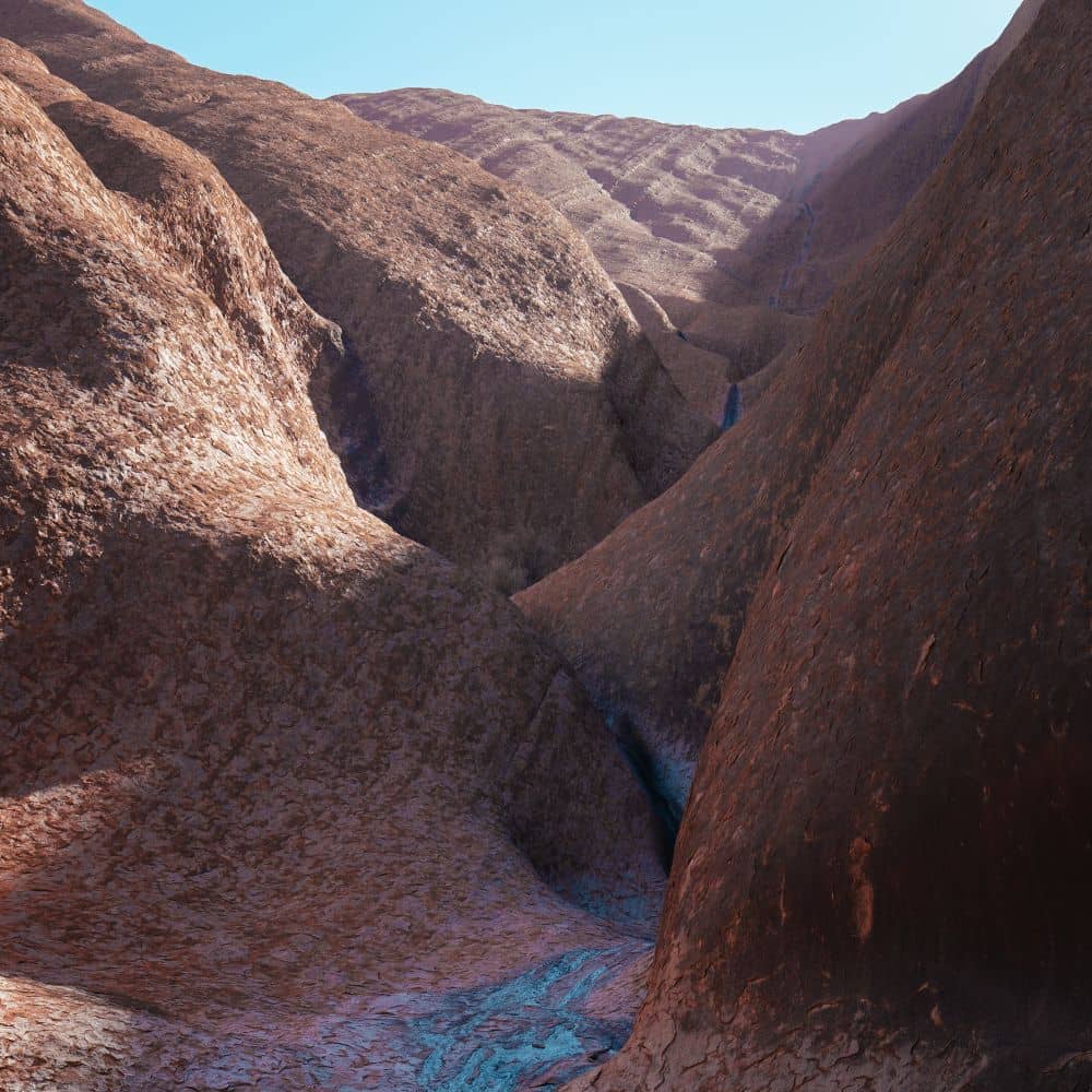 A collection of mountains overlapping. One of the best sites to see when hiking the NT. Can be found at Uluru in Alice Springs, Northern Territory.