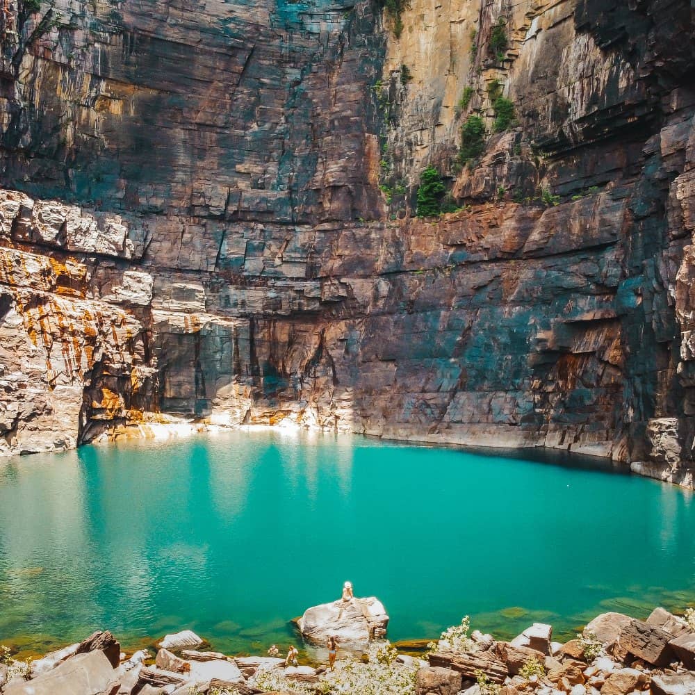 Hiking Jim Jim Falls, Northern Territory, Australia