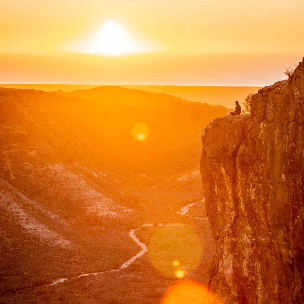 Locals tip for exploring Exmouyth. Go view Charles Knife Canyon at sunrise.