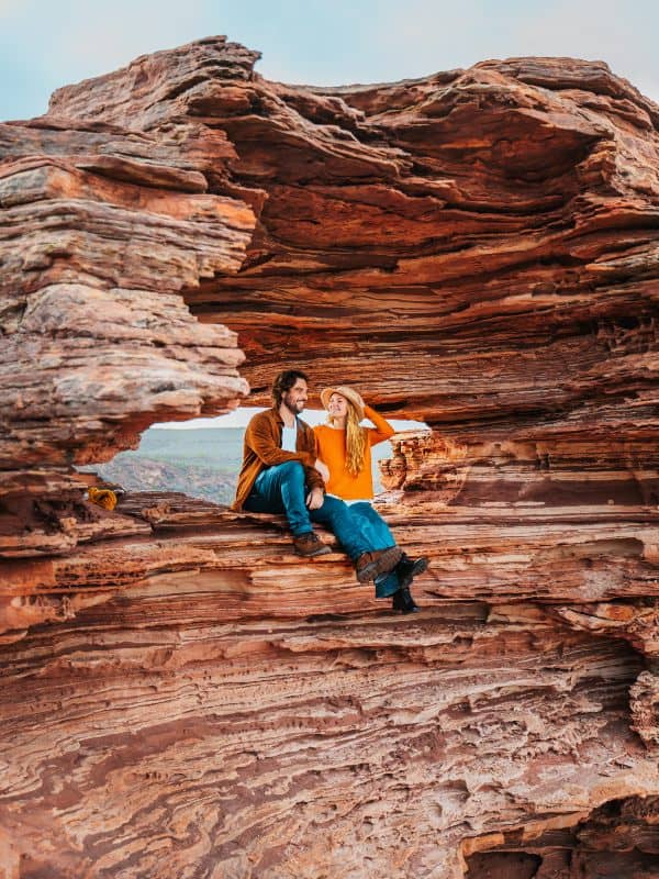 Chris and Bec from Salt and Charcoal in the Natures Window, Kalbarri, Western Australia